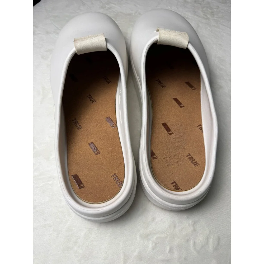 TRUE Linkswear All Day Clog White Slip On Shoes Mens 9 Womens 11